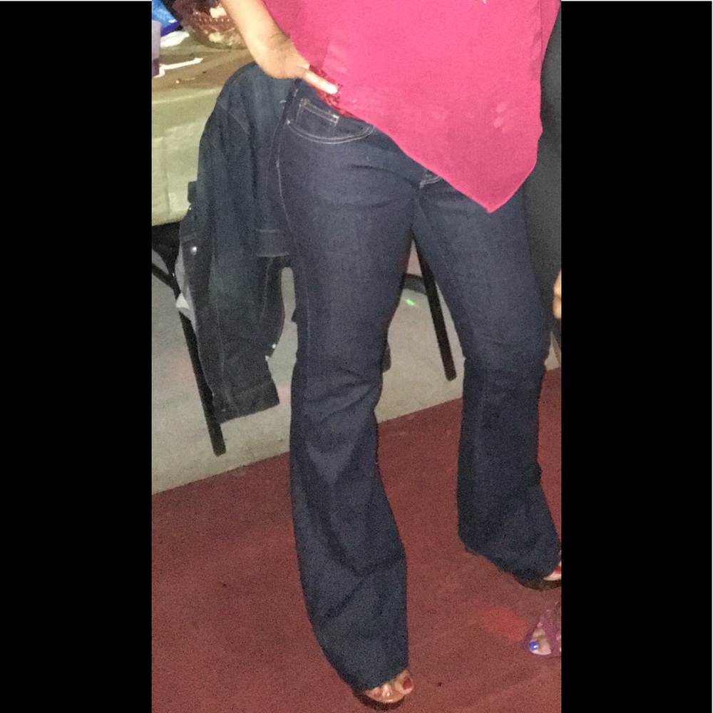 Gap Dark Denim Flair Jeans